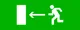 Пиктограмма "Направление налево" 320х120мм (для EXIT, SAFEWAY-40) EKF