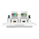 Стокгольм Механизм розетки RJ-45 2-местной белый EKF