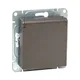 Механизм розетки, 16А, IP44, с заземлением, со шторками, c крышкой, мокко Эпика EKF