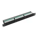 Патч-панель высокой плотности TERACOM PRO 19'' Cat.5E 1U неэкранированная UTP 48 портов RJ-45 Dual IDC с органайзером