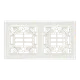 Минск Рамка 2-местная вертикальная белая EKF Basic