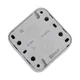 Выключатель, одноклавишный, кнопочный, ОП, автоматические клеммы серый, Бронто EKF