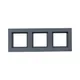3 - местная рамка, IP44, графит, пластик Эпика EKF